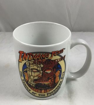 Disneyland Indiana Jones Adventure Mug Cup The Temple Of The Forbidden Eye 11 Oz
