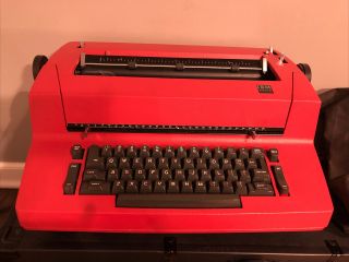 Red Ibm Selectric 2 Electric Typewriter Ii Vintage