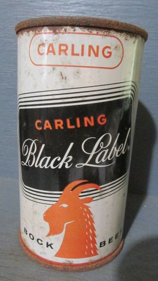 Carling Black Label_ Bock_ Flat Top Beer Can - [read Description] -
