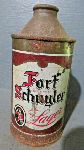 Fort Schuyler Lager Cone Top Beer Can - [read Description] -