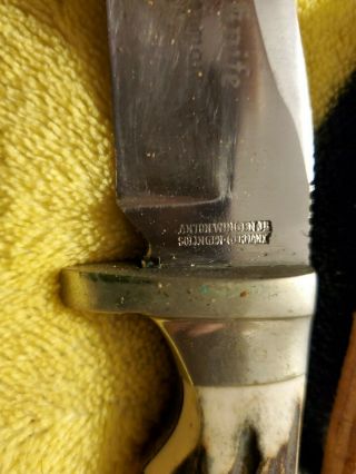 Vintage Othello Anton Wingen JR Trapper Knife with Sheath Solingen 3