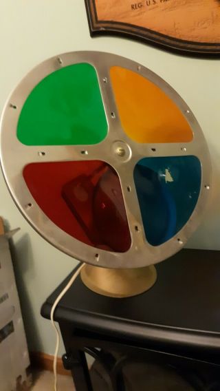 Vintage Spartus Rotating Color Wheel W/ Box