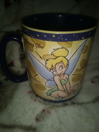 Disney Tinkerbell Magical Mornings Extra Large Jumbo Coffee Mug Cup Tinker Bell