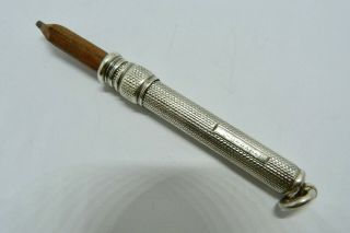 1890s - Solid Silver - Sampson Mordan - Sliding Pencil Holder