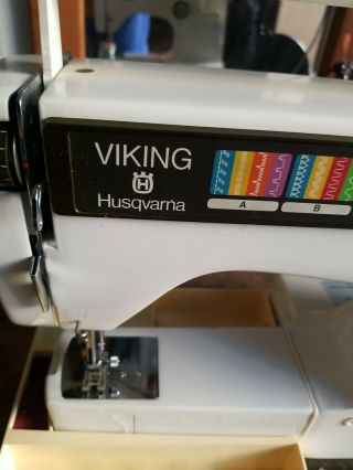 Vintage Husqvarna Viking Sweden Model 6440 Sewing Machine Colormatic 64 40