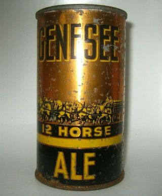 Old Genesee 12 Horse Ale Beer Can Rochester,  York Keglined O/i Irtp