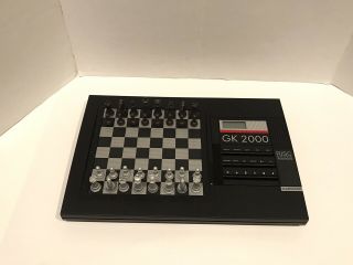 Vtg Saitek Kasparov Gk 2000 Electronic Chess Computer W/ Risc Processor (c6)