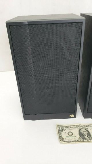 Harman Kardon Vintage Model 1 Shelf Home Stereo or Surround Sound Speakers Black 2