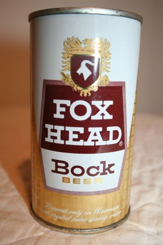 Fox Head Bock Beer 12 Oz.  1960 
