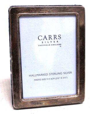 Carrs Hallmarked Sterling Silver Photo Frame 9 X 6 Cm - - S08