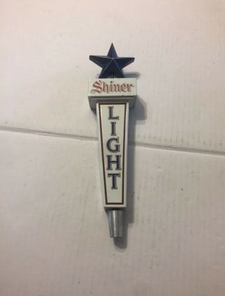 Vintage Shiner Light Beer Tap Handle Rare Beauty Shiner,  Texas Brewer