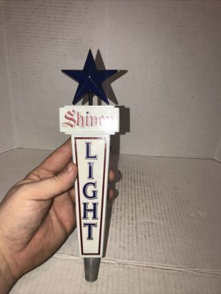 Vintage Shiner Light Beer Tap Handle Rare Beauty Shiner,  Texas Brewer 3