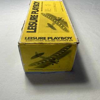 Vintage Leisure Playboy R/C Model Airplane Kit Electric Old Timer 2
