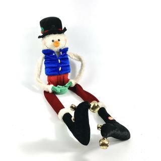 Vintage Gemmy Animated Snowman Longlegs Sings Moves 26”
