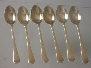 Very Small Set 6 1923 George V Silver Coffee Spoons 34 Grams Thomas Bradbury