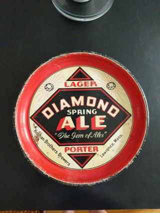 Diamond Spring Ale Beer Tray Holihan Brothers Brewers
