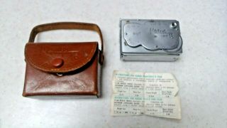 Mamiya 16 Subminiature Camera With Case Occupied Japan Vintage Collectible