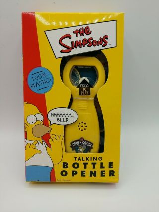 Matt Groening The Simpsons Homer Talking Bottle Opener (" Mmm Beer ") Couch Coach