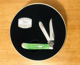 Case Xx John Deere Collectors Knife - - In Metal Tin