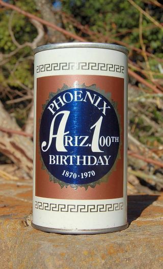 Pretty A - 1 Arizona 100 Yr Anniversary Pull Tab Beer Can Tough This