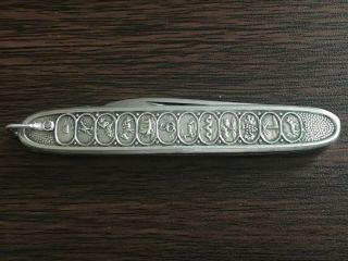 Antique Sterling Silver 925 2 Blade Pocket Knife.