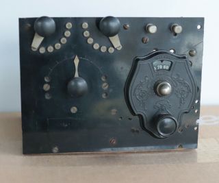 Vintage Crystal Radio Detector Set
