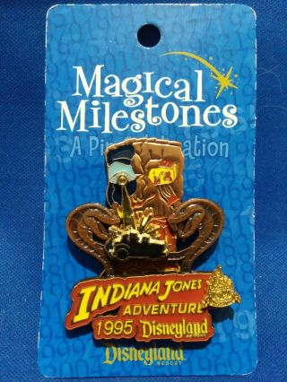 Disney Dlr Magical Milestones 1995 Opening Of Indiana Jones Adventure Pin 2005