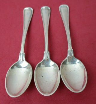 3 Gorham 1904 Old French Sterling Silver Demitasse Spoons 4 1/4 " Mono D