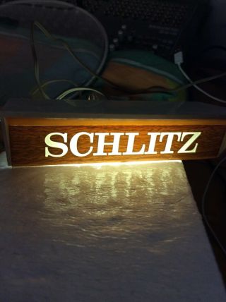Vintage 70s Schlitz Cash Register Beer Sign.  Lights Up