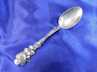Paye & Baker Fort Pitt Pittsburg Pa Sterling Silver Souvenir Coffee Spoon