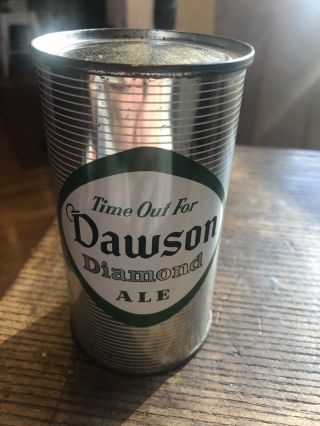 Dawson Diamond Ale Beer Can Flat Top Ma,  Mass Permit Dawson’s Brewery