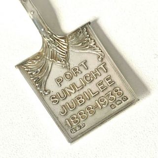 Sterling Silver Port Sunlight Jubilee 1888 - 1938 Miniature Spade