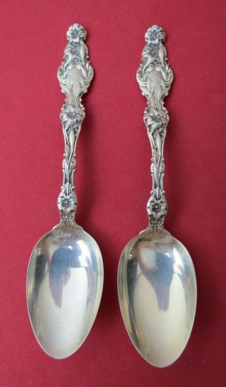 2 Gorham Whiting 1902 Lily Sterling Silver Five O 