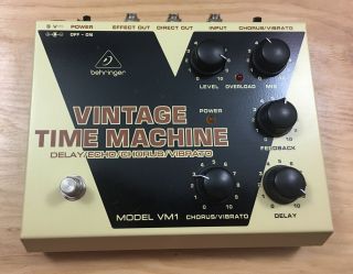 Behringer Vintage Time Machine Vm1 Vibrato Guitar Effect Pedal