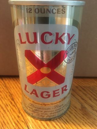 Lucky Lager Zip Top Beer Can,  General Brewing Corp.  San Francisco,  Ca
