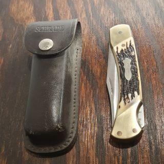 Schrade Knife Made In Usa Lb8 Uncle Henry Lockback Vintage Pocket 5 " Closed