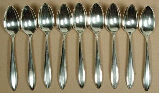 Patrician Oneida Community Silverplate 9 Coffee Spoons 1914