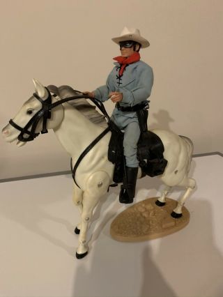 Vintage 1973 Gabriel The Lone Ranger And Silver Horse Action Figure