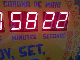 Corona beer cinco de Mayo Countdown Clock led sign bar Mexican restaurant 2