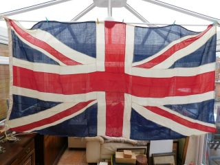 Lovely Big Vintage English Great Britain British United Kingdom Union Jack Flag