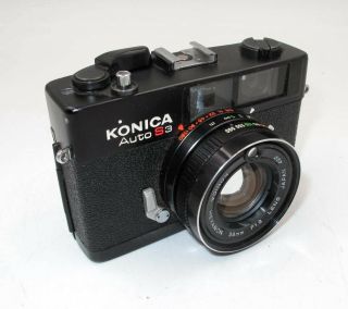 VINTAGE KONICA AUTO S3 35MM COMPACT CAMERA W/ 38MM F1.  8 LENS 2
