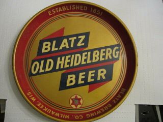 Blatz Old Heidelberg Beer Tray