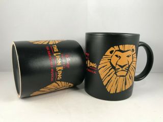 Disney The Lion King Broadway Musical Coffee Tea Cup Mug Set Of 2