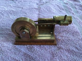 Vintage Brass Toy Model Steam Engine