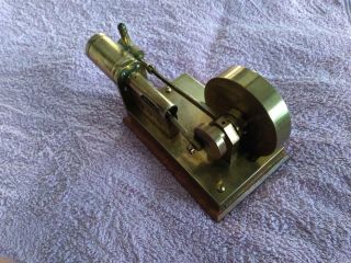 Vintage Brass Toy Model Steam Engine 3