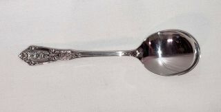 Rose Point By Wallace Sterling Silver Cream Soup Round Spoon (s)