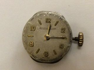 Vintage Jaeger Lecoultre Ladies Watch Movement Cal 490 With Dial And Hands Gwo