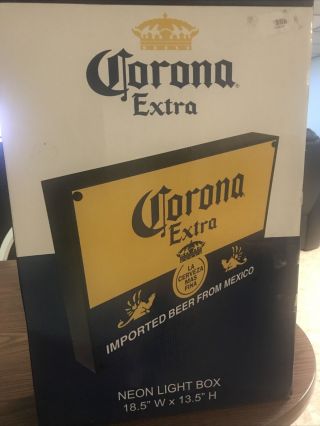 Corona Extra Neon Light Box