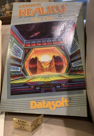 Vintage Atari 800 Datasoft Alternate Reality The City Fantasy Computer Game