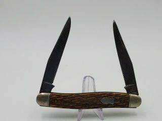 Vintage Schrade Walden Yorkusa 787muskrat Folding Hunter Knife Knives Pocket